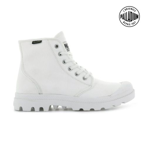 Palladium Pampa Hi Originale High Tops Women's Sneakers White | UK M250-CLW